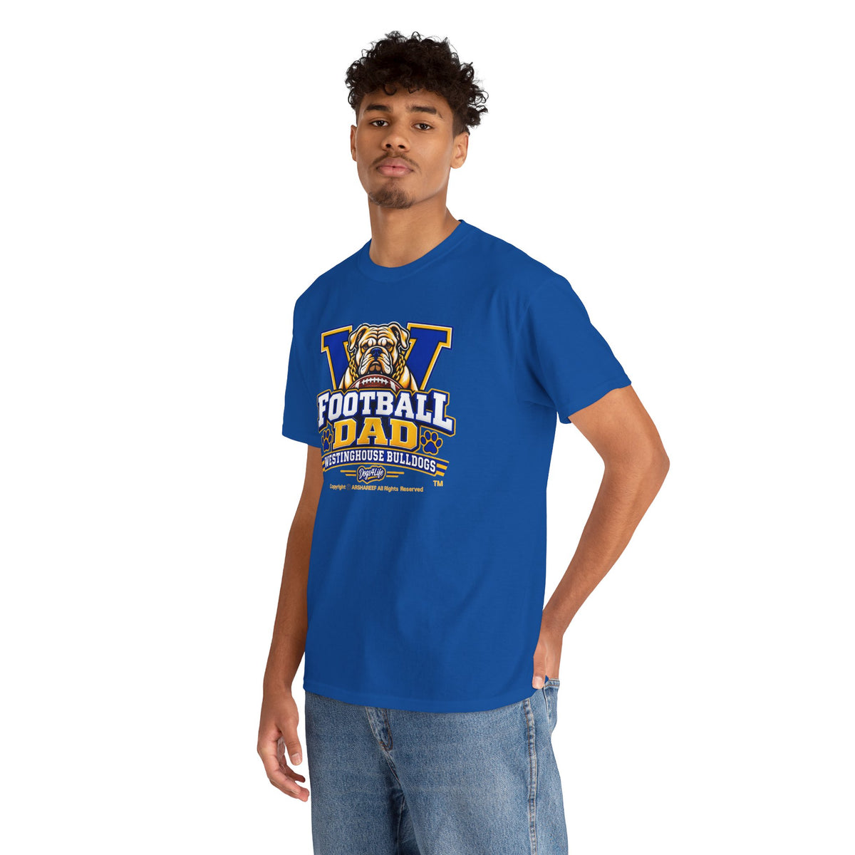 Westinghouse Bulldogs Football Dad T-Shirt