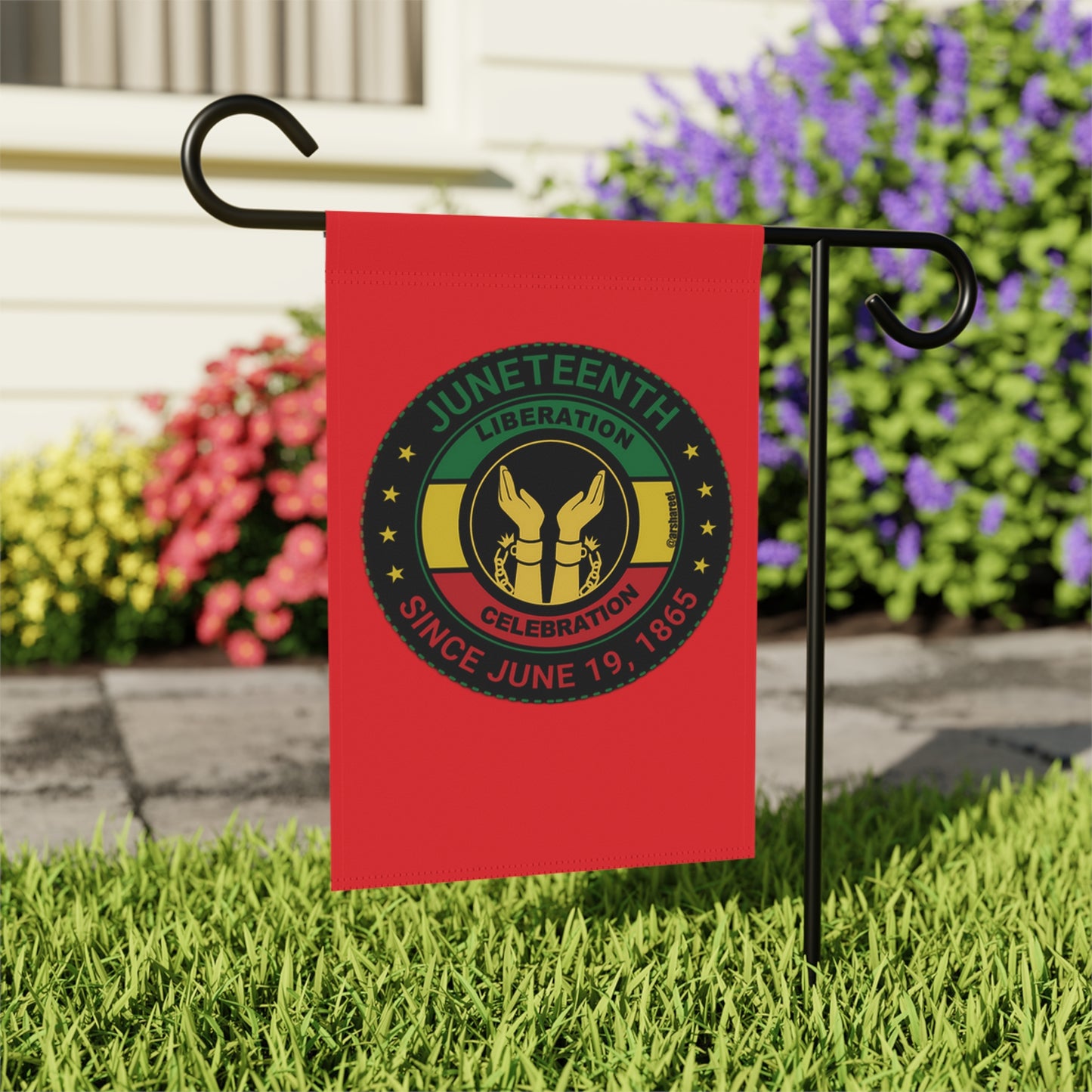 Juneteenth Garden & House Banner