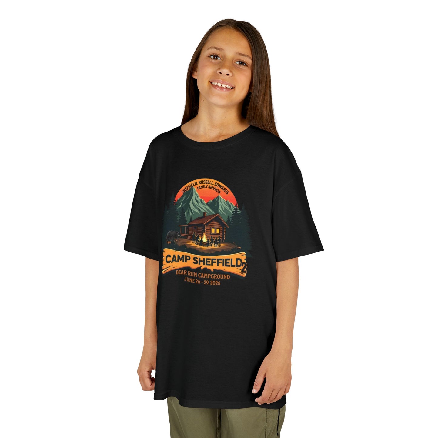 Camp Sheffield Family Reunion Kids Tee