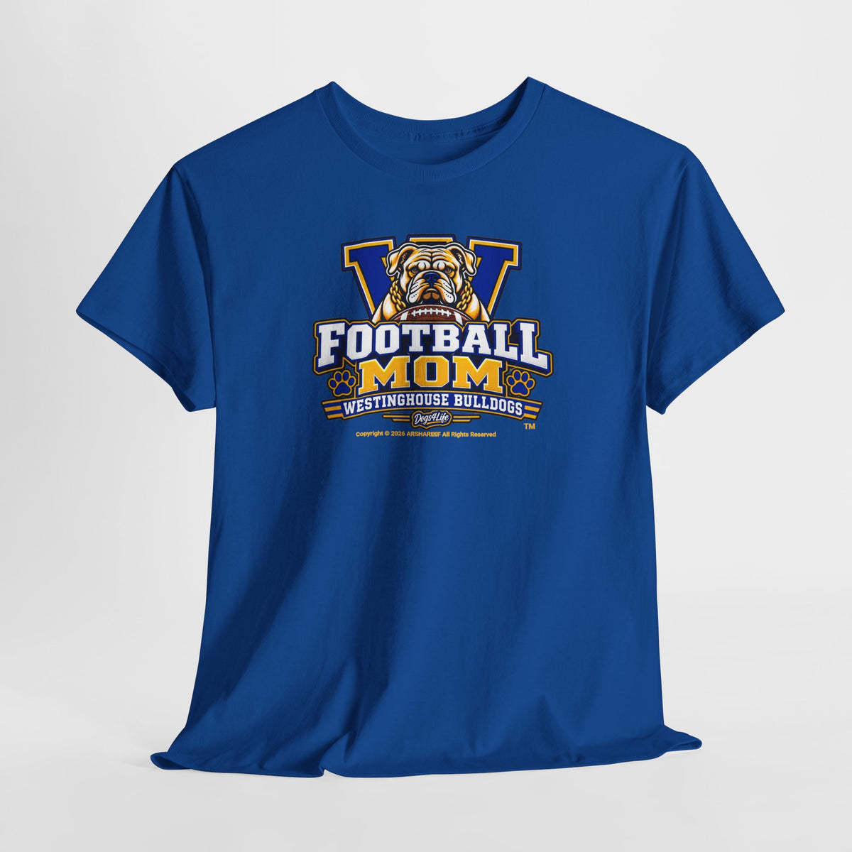 Westinghouse Bulldogs Football Mom T‑Shirt