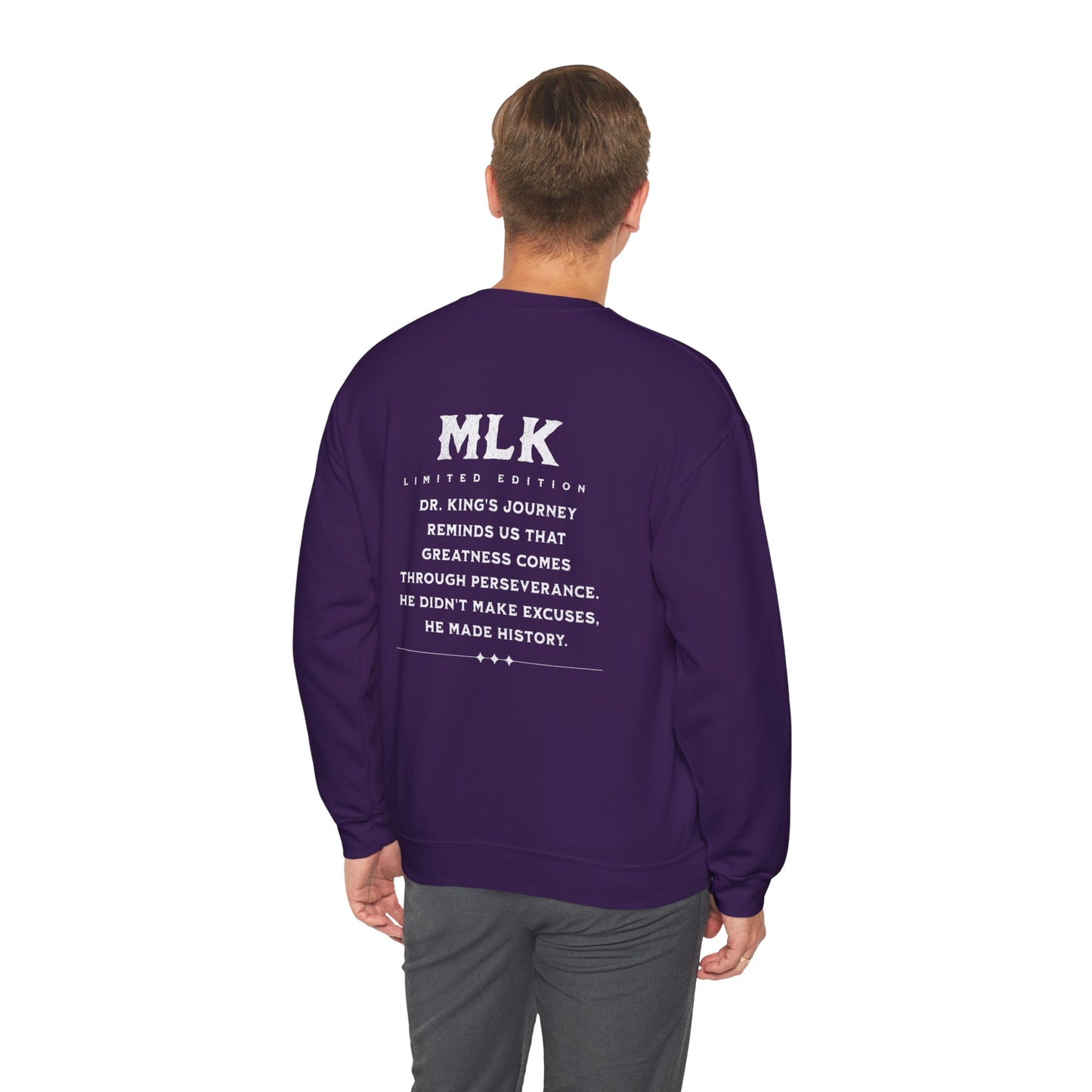 #MLK (Side) Unisex Heavy Blend™ Crewneck Sweatshirt