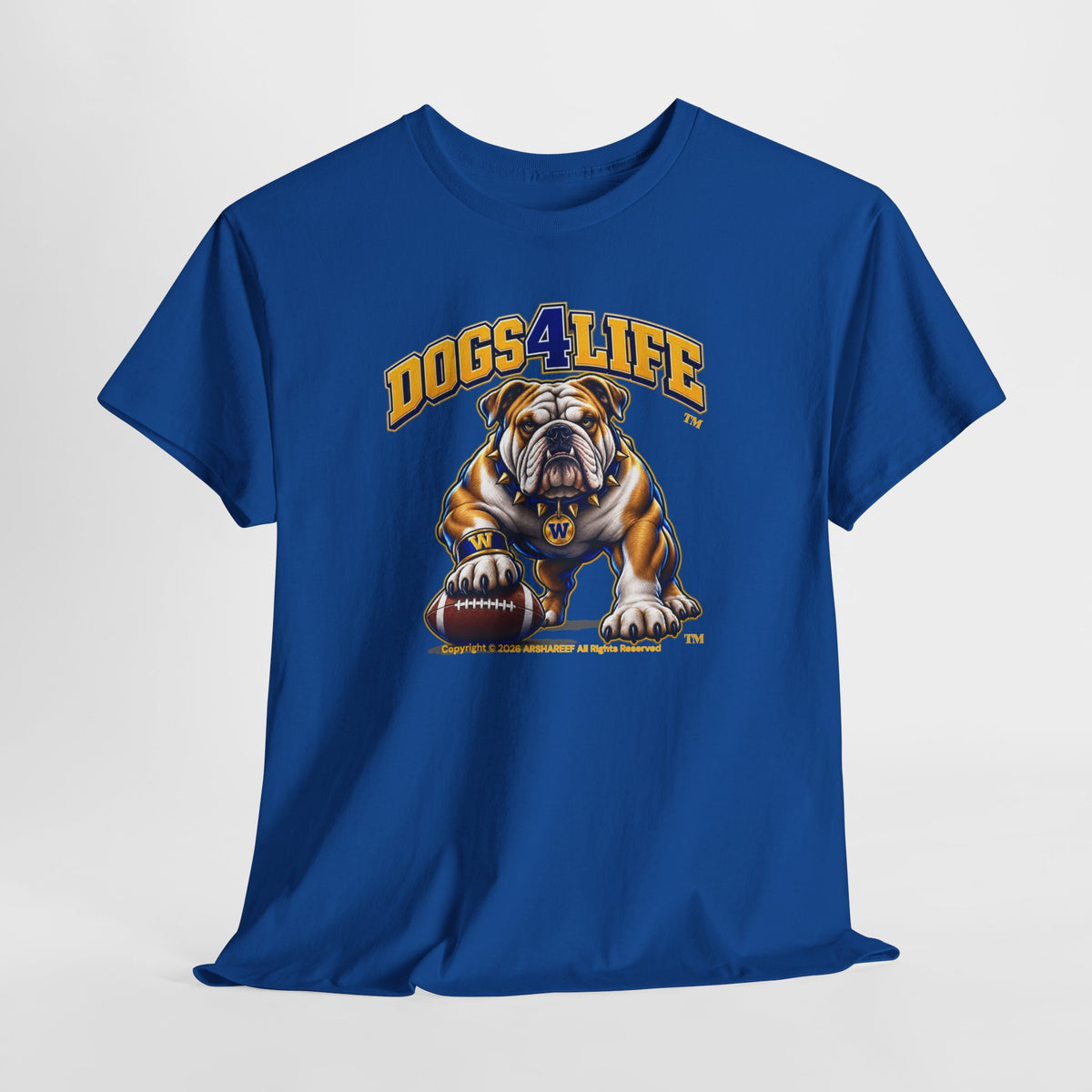 Dogs4Life W Football T-Shirt