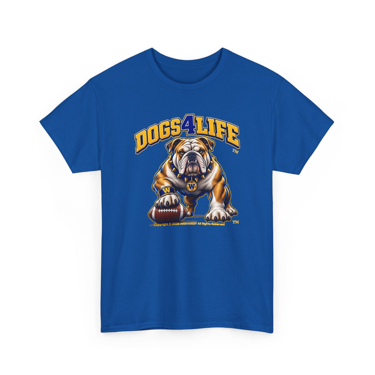 Dogs4Life W Football T-Shirt