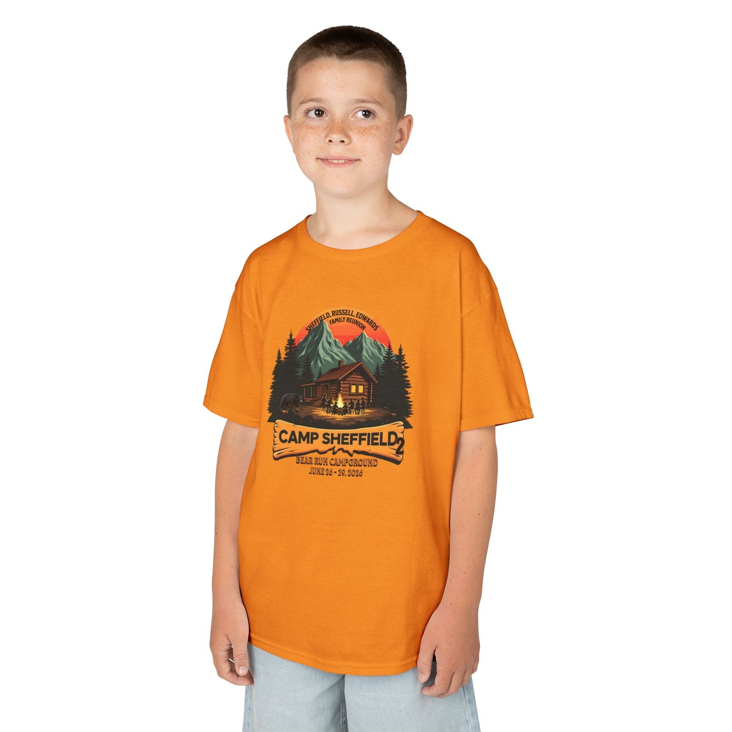 Camp Sheffield Family Reunion Kids Tee