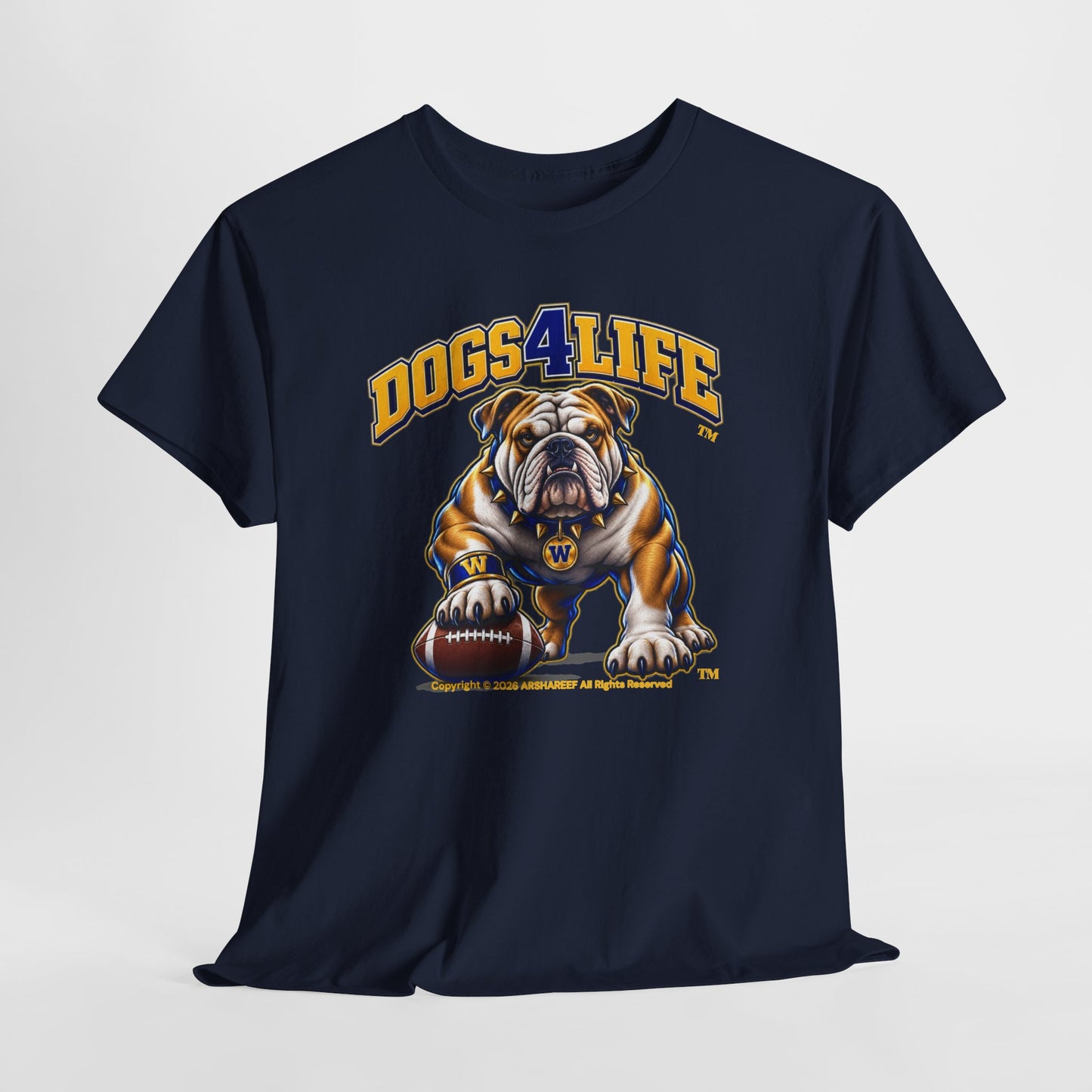 Bulldogs "Dogs4Life" Football T-Shirt