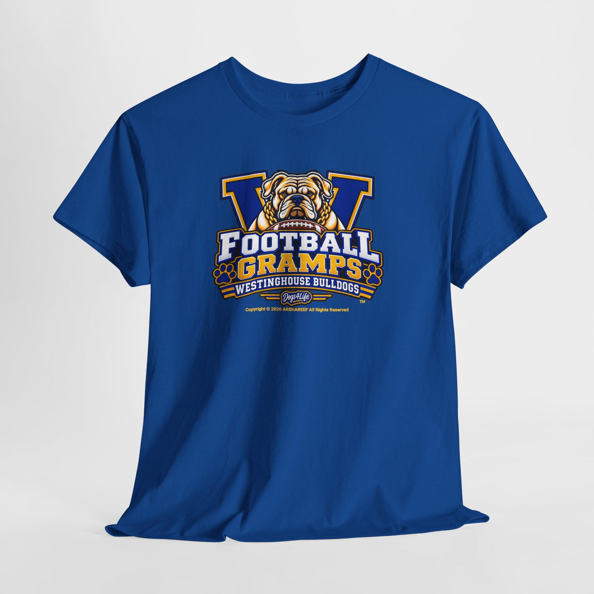 Westinghouse Bulldogs Football Gramps T-Shirt