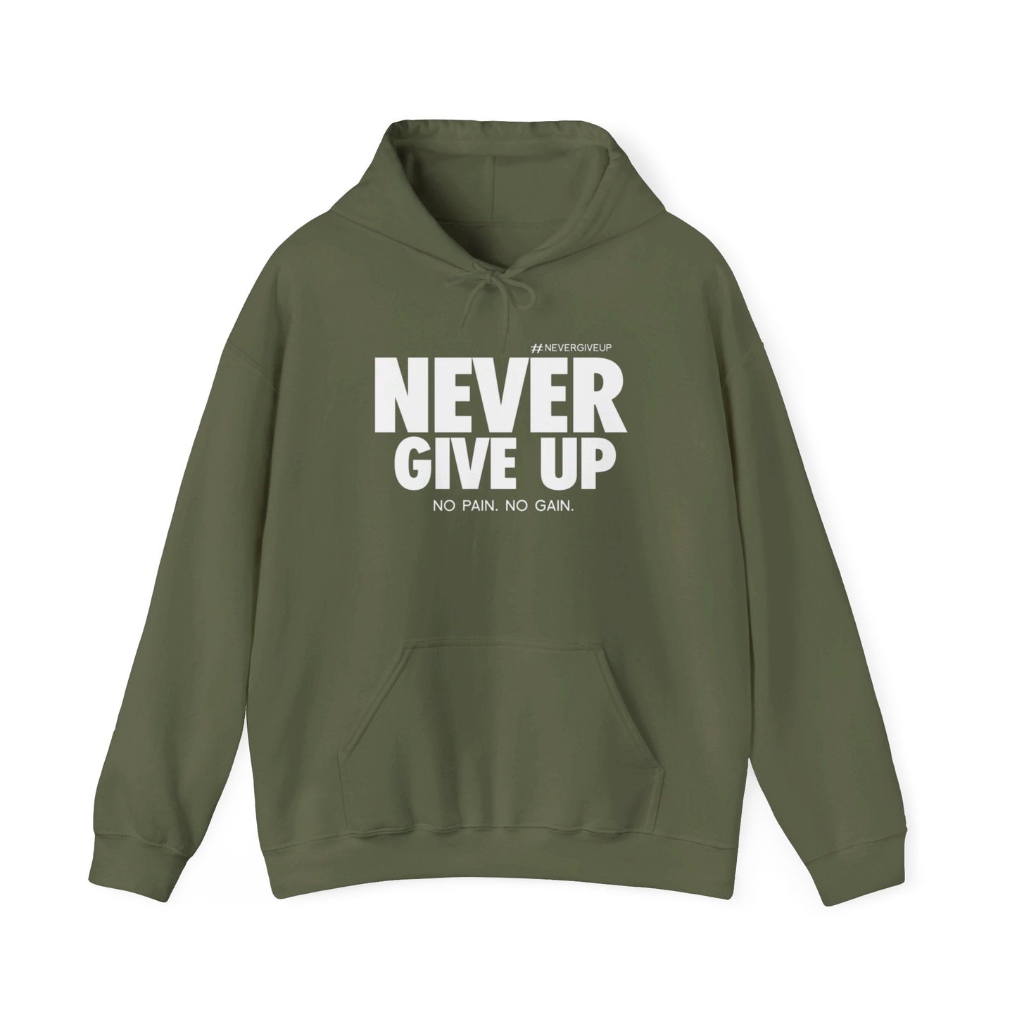 Never Give Up - Unisex Heavy Blend™ Hooded Sweatshirt