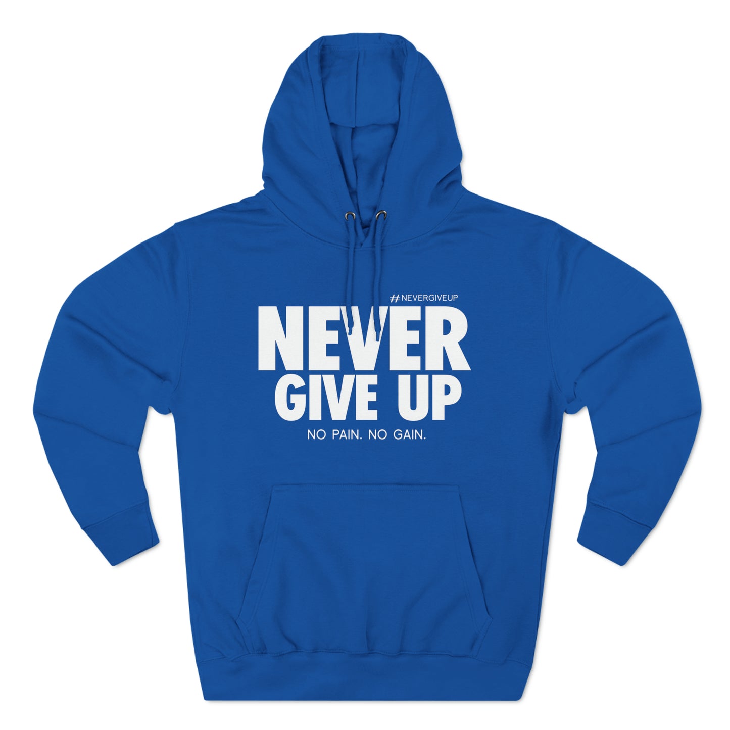 Never Give Up Lane Seven Three-Panel Fleece Hoodie