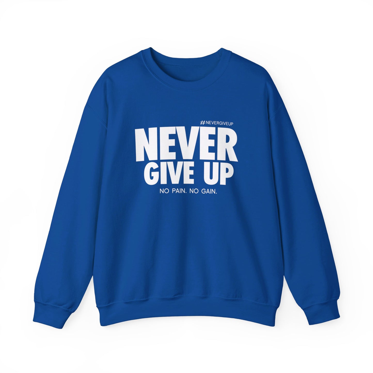Never Give Up - Unisex Heavy Blend™ Crewneck Sweatshirt