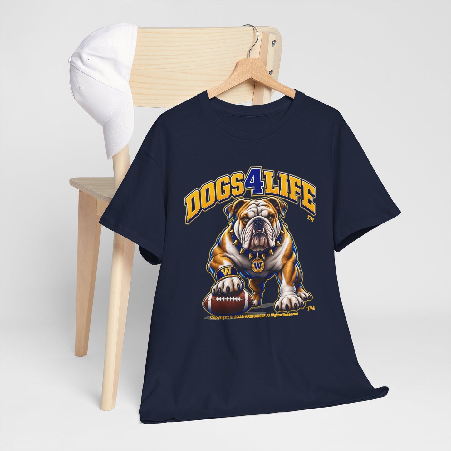 Bulldogs "Dogs4Life" Football T-Shirt