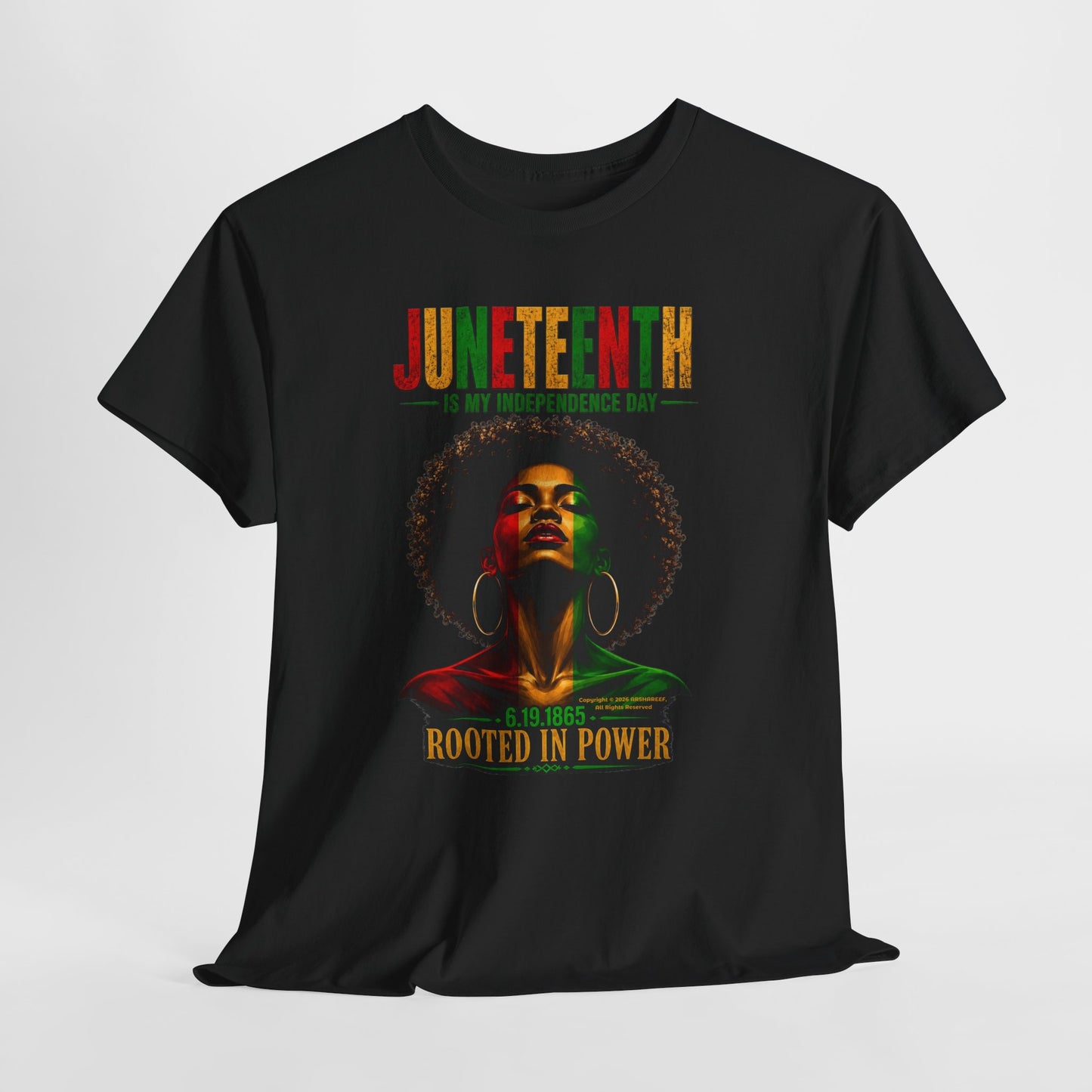 Juneteenth 'Rooted in Power' — Black History Celebration Tee Updated