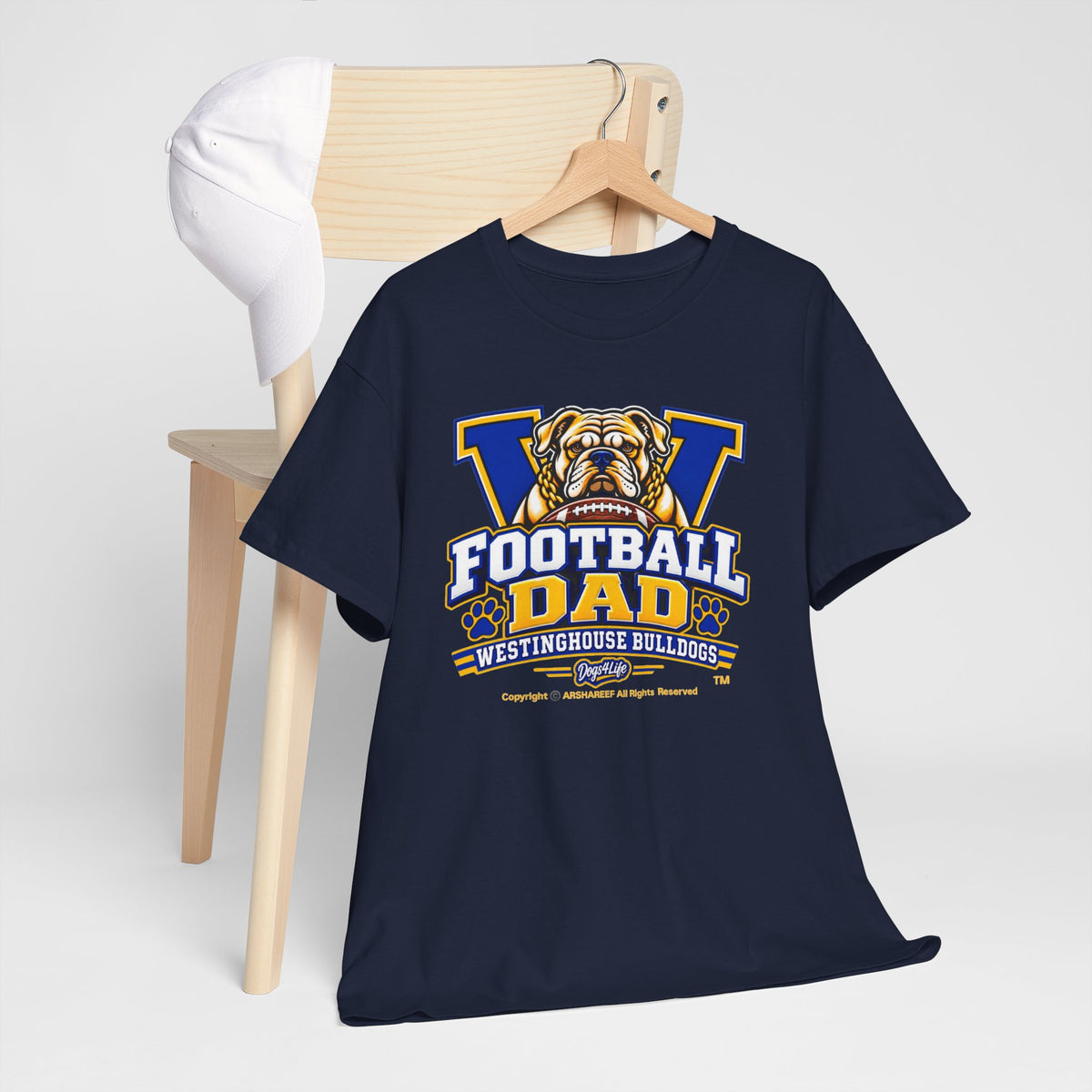 Westinghouse Bulldogs Football Dad T-Shirt