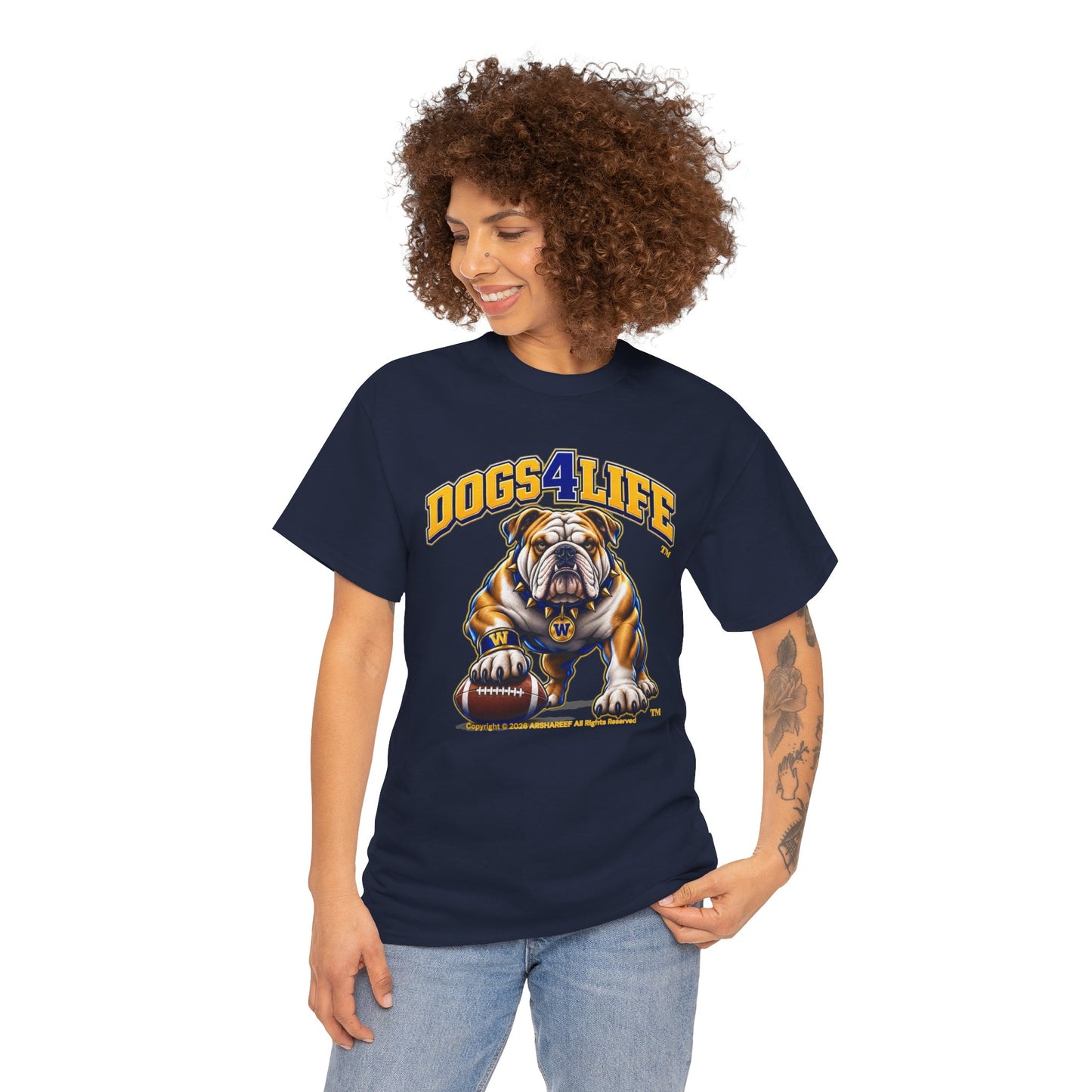 Bulldogs "Dogs4Life" Football T-Shirt