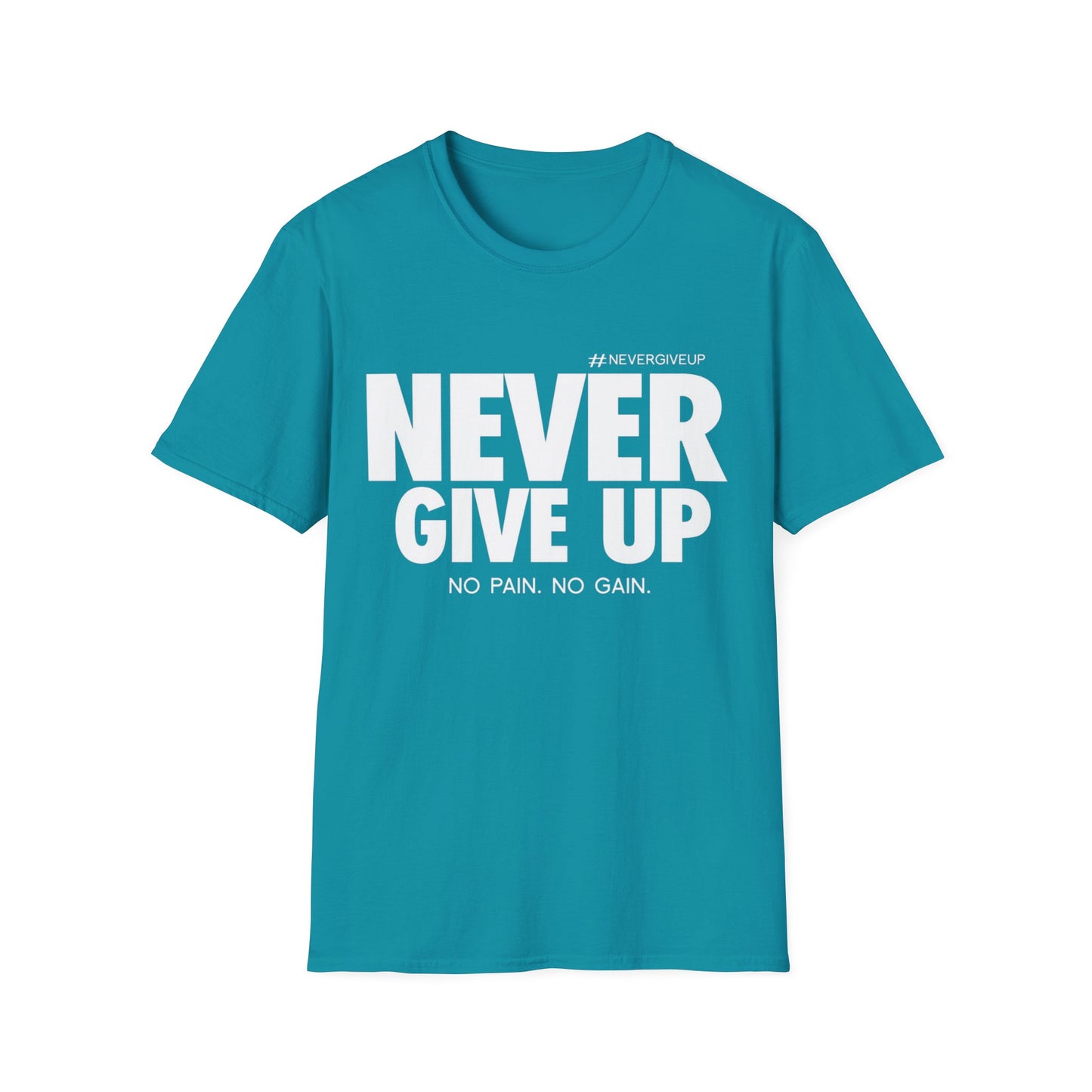Never Give Up - Unisex Softstyle T-Shirt