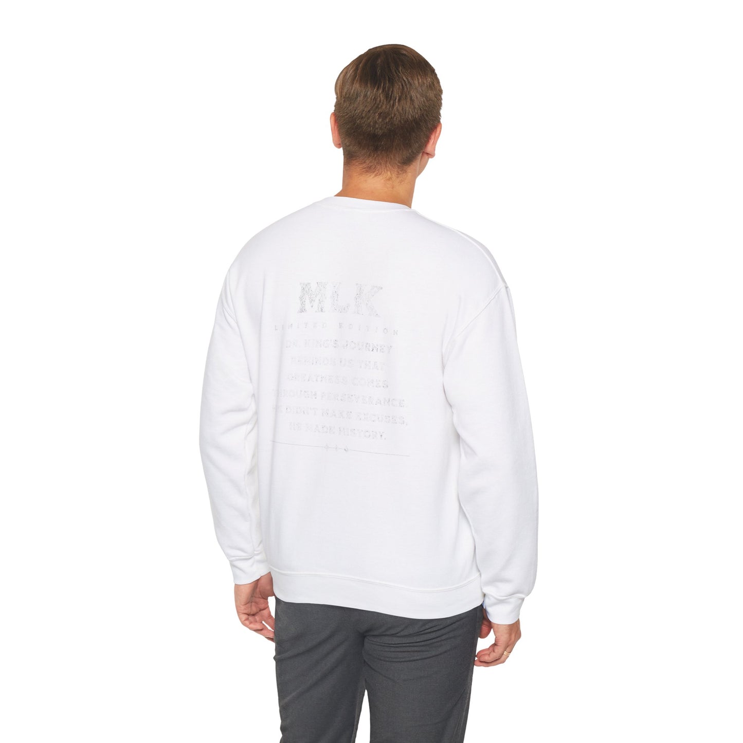 #MLK (Side) Unisex Heavy Blend™ Crewneck Sweatshirt