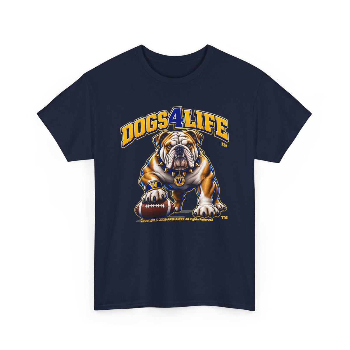 Dogs4Life W Football T-Shirt