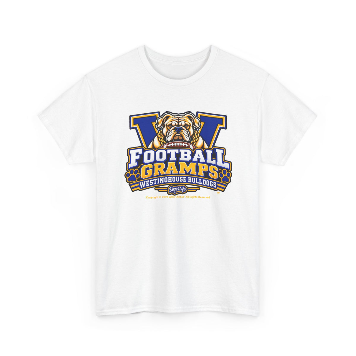 Westinghouse Bulldogs Football Gramps T-Shirt