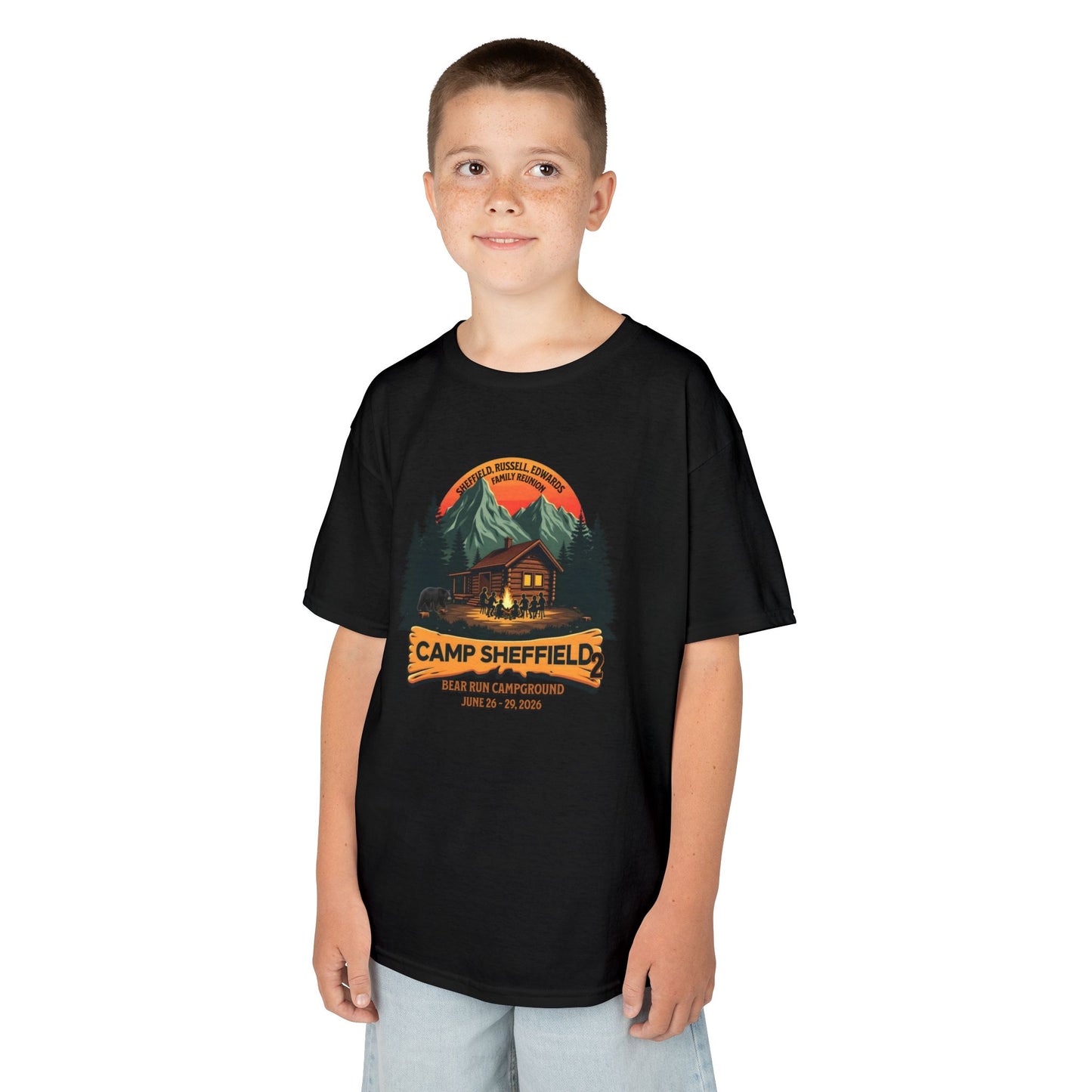 Camp Sheffield Family Reunion Kids Tee