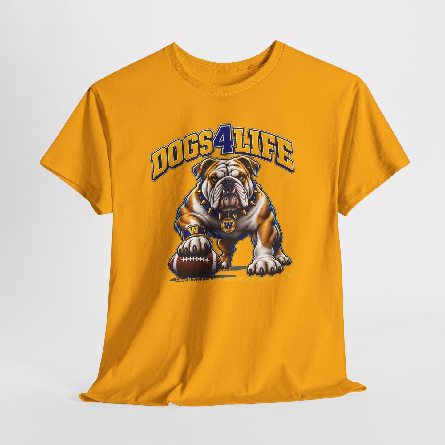 Bulldogs "Dogs4Life" Football T-Shirt