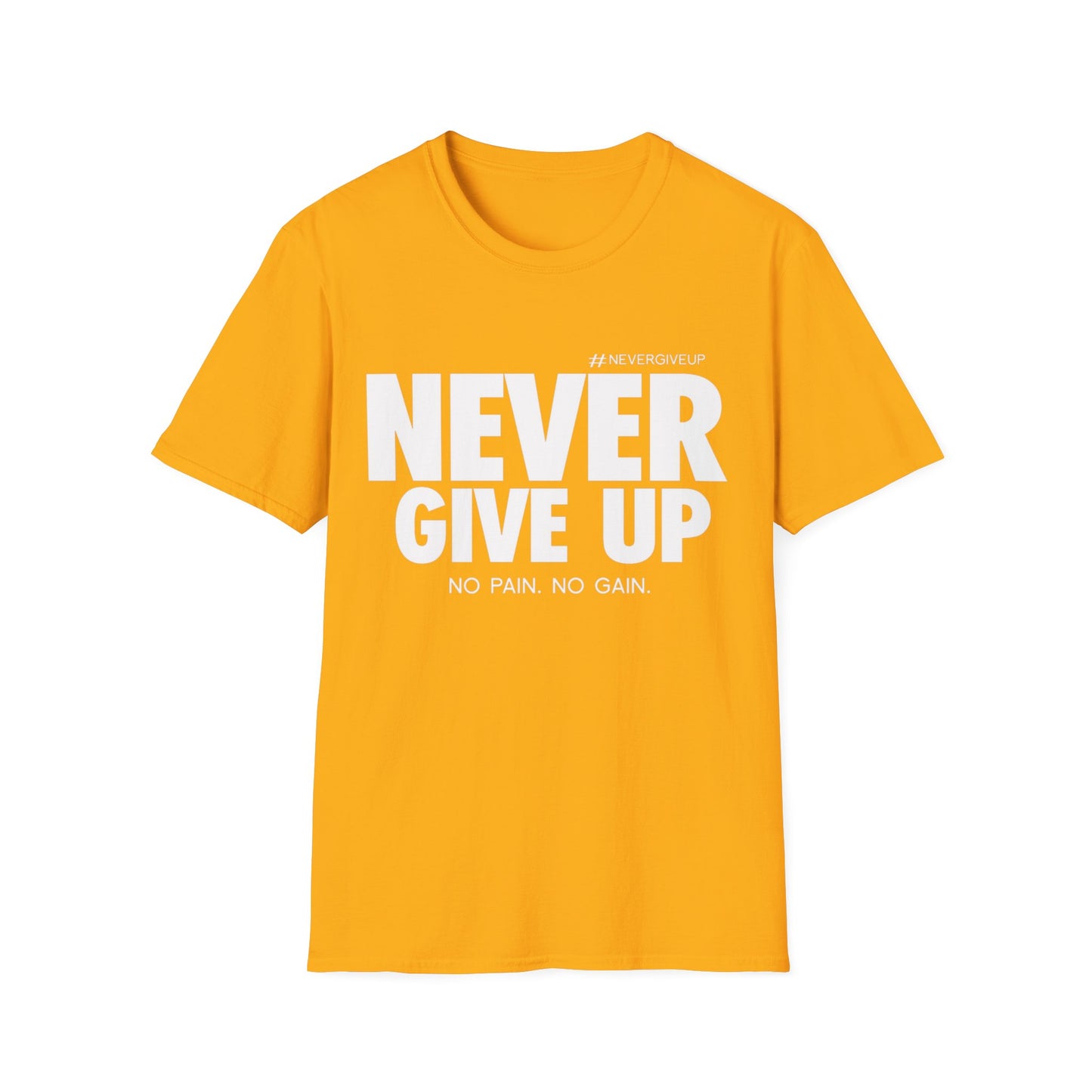 Never Give Up - Unisex Softstyle T-Shirt