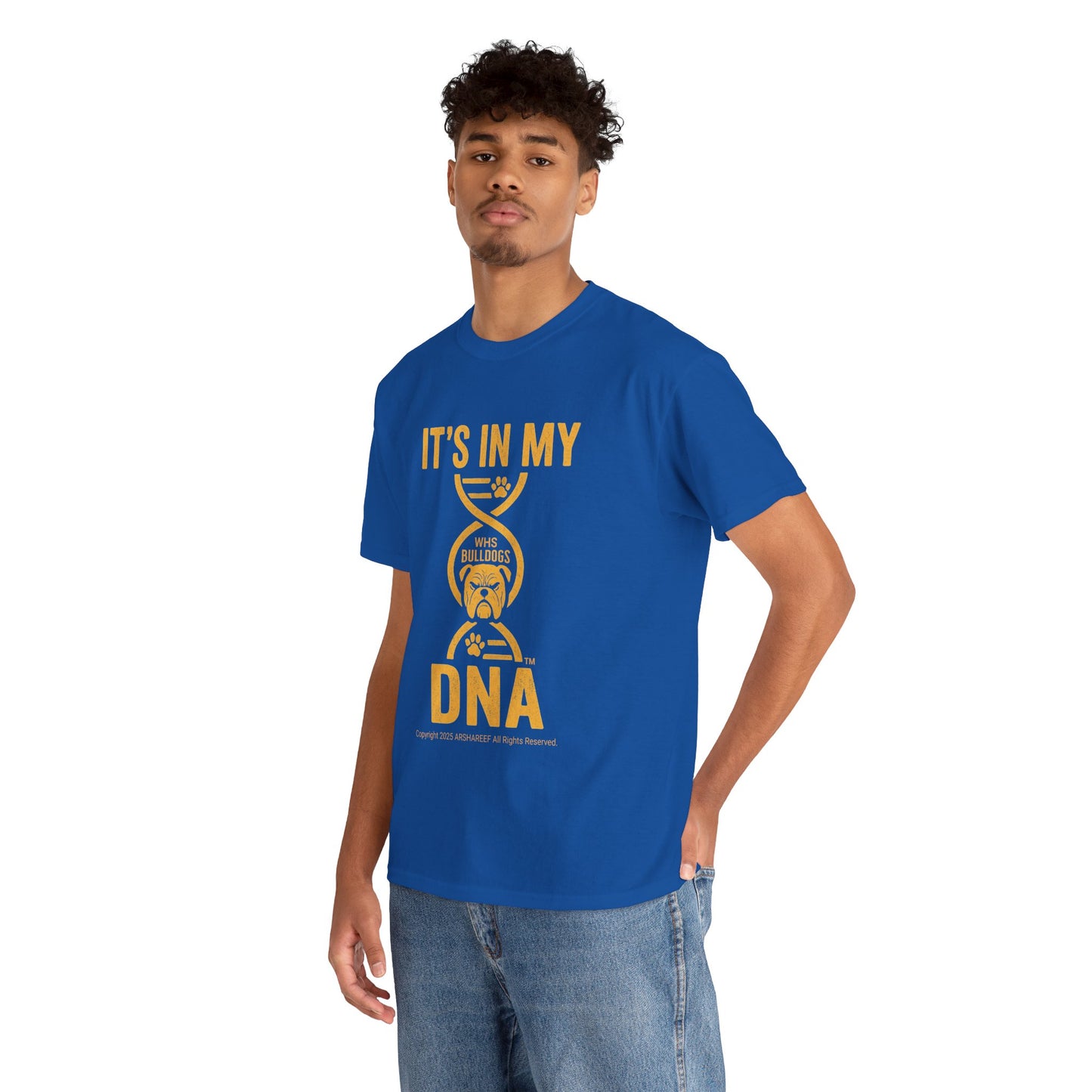 My DNA, Westinghouse Bulldogs face - Unisex Heavy Cotton Tee (up to 5XL)