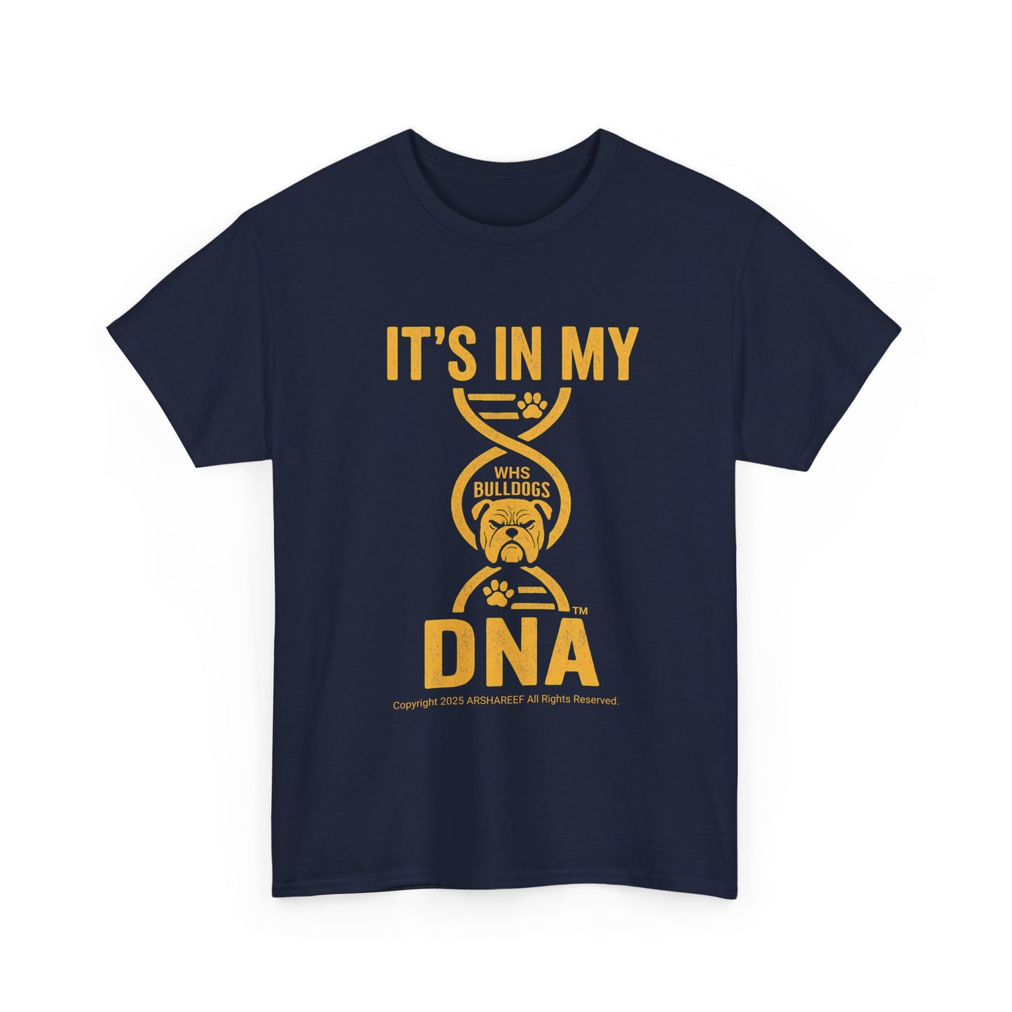My DNA, Westinghouse Bulldogs face - Unisex Heavy Cotton Tee (up to 5XL)