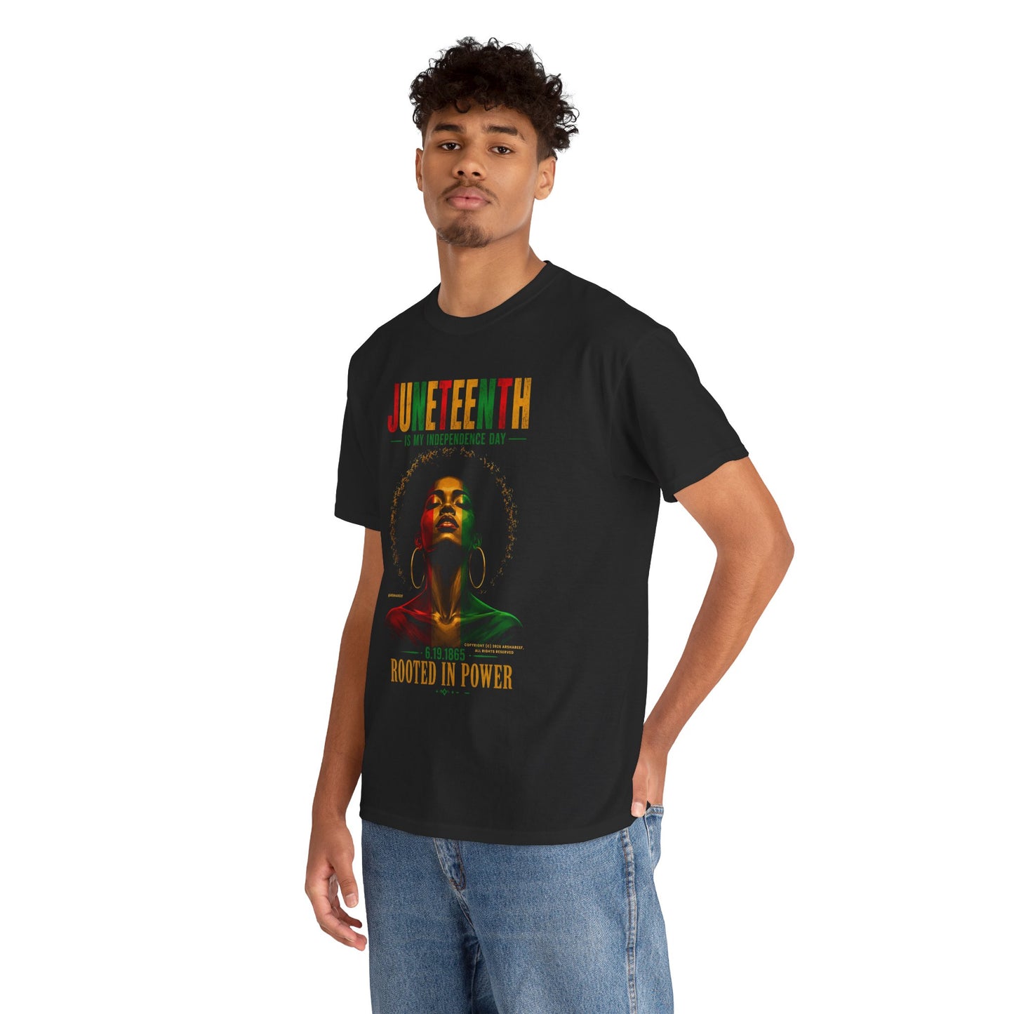 Juneteenth 'Rooted in Power' — Black History Celebration Tee