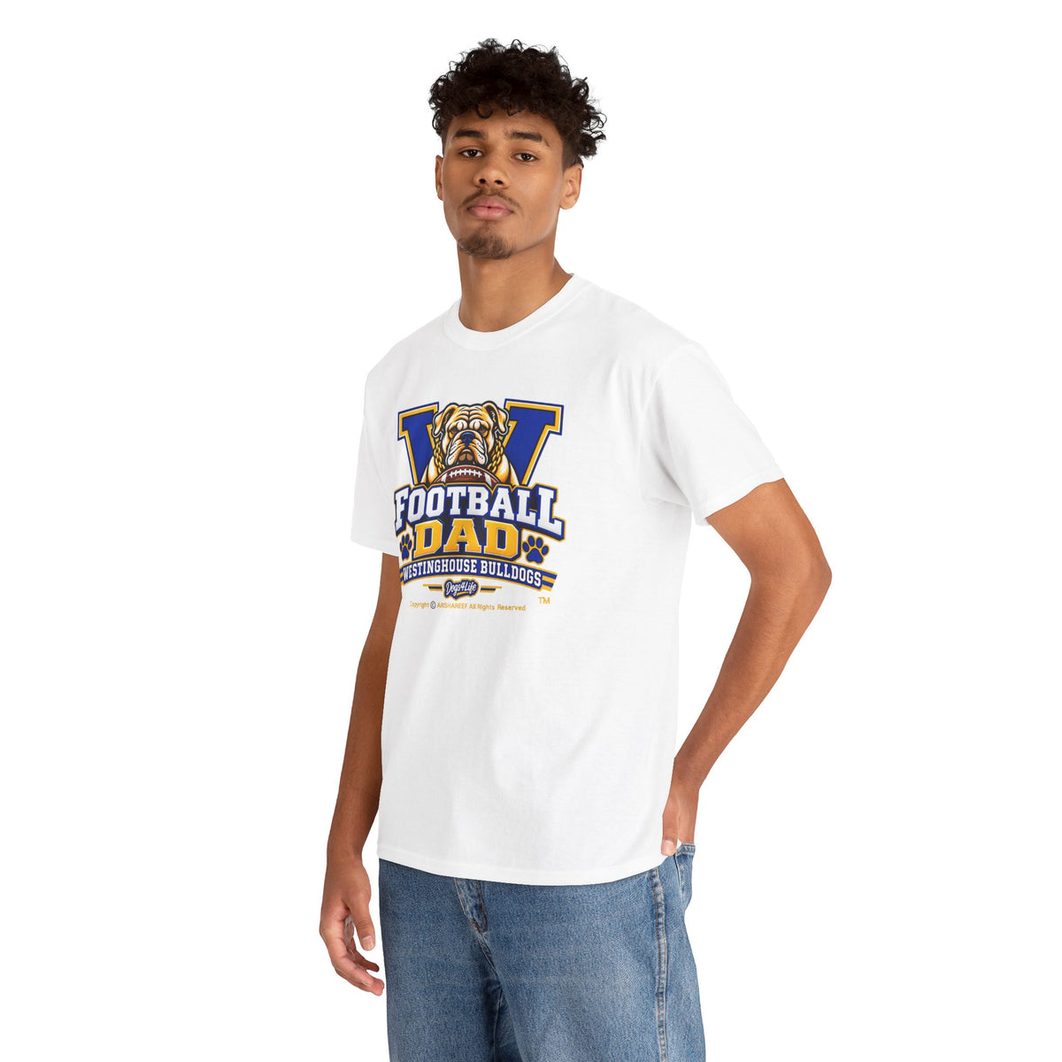 Westinghouse Bulldogs Football Dad T-Shirt