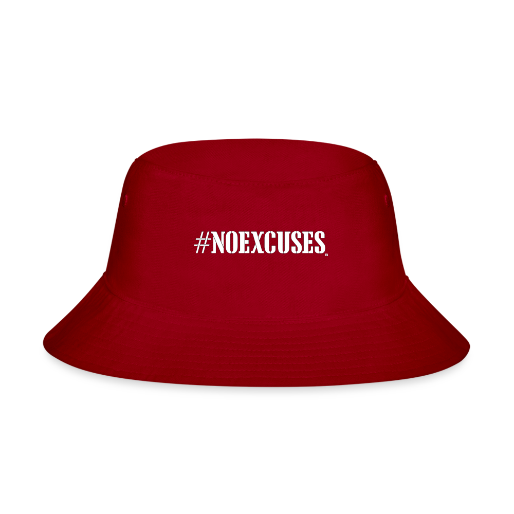 #NOEXCUSES Bucket Hat - red